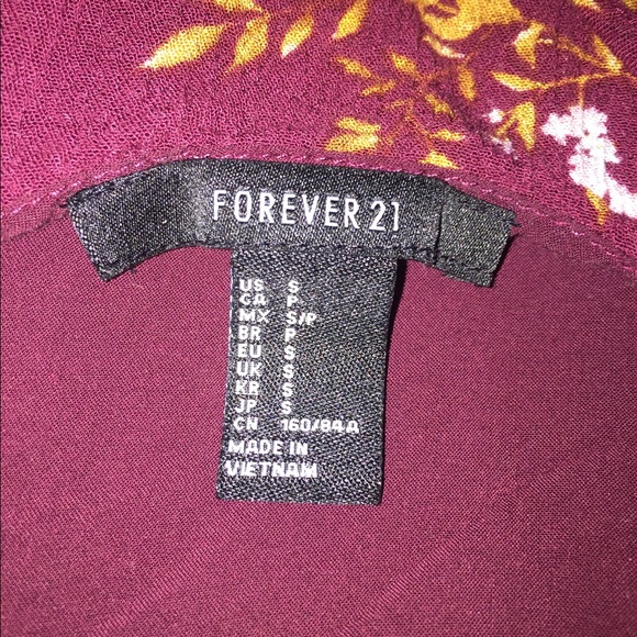 Beautifully flowing maroon floral dress 💞 - Picture 3 of 5